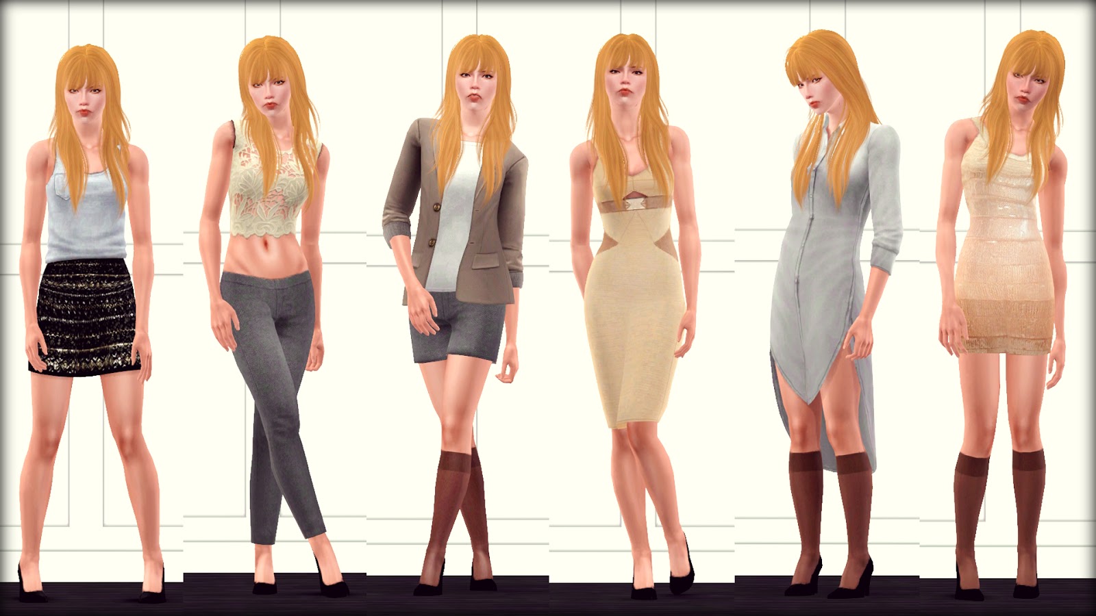 My Sims 3 Blog Female Model Pose Set 1