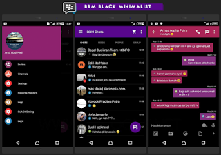BBM Mod Thema Black Minimalist V2.10.0.35