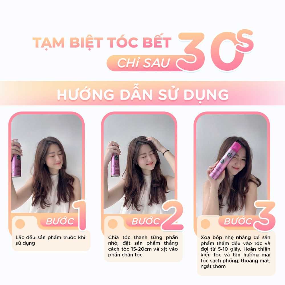 Dầu gội khô Girlz Only Party Nights 200ml (Hồng)