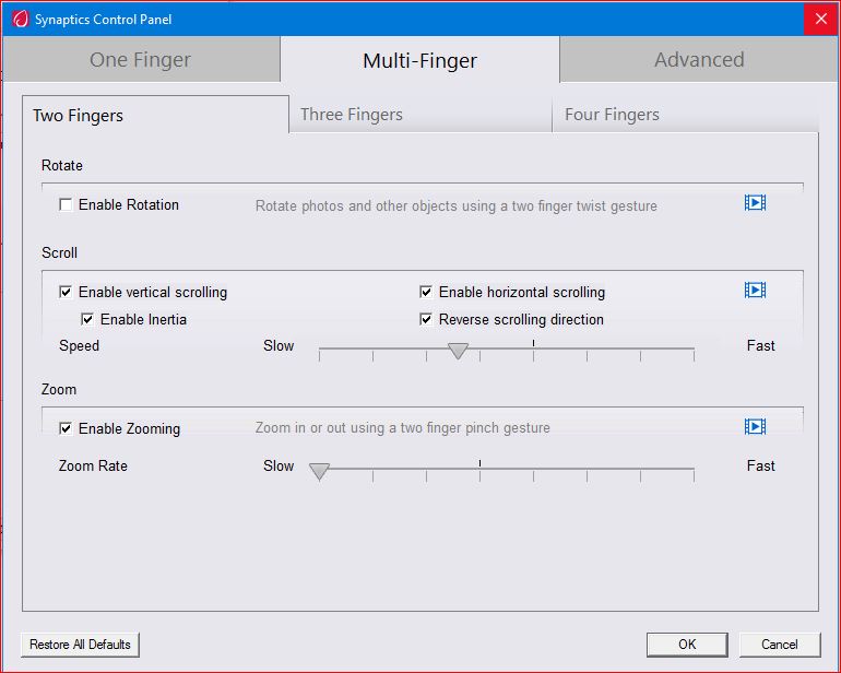 Carmel's Corner Gestures and tips for touchpads