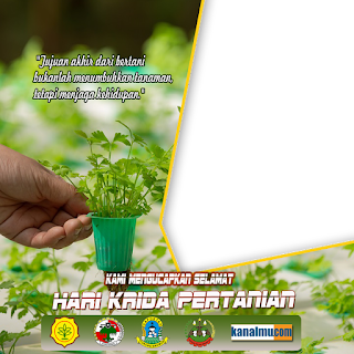 twibbon ucapan hari krida pertanian psd - kanalmu