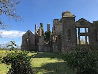 View of back of Seacliff House with the windows of rooms that would have once faced out onto a spectacular view over the Bass Rock and the Forth. Photo by Kevin Nosferatu for the Skulferatu Project.