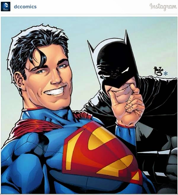 The Crusader's Realm: DC Comics: Batman/ Superman pose for a Selfie for 