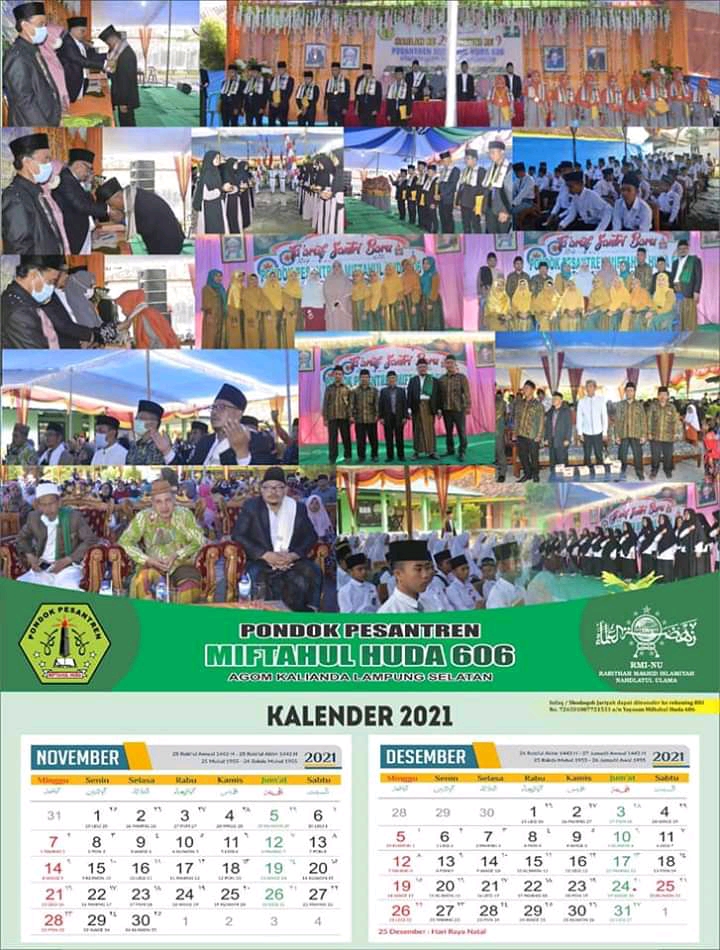 Brosur Dan Kalender Pondok Pesantren Miftahul Huda 606 Miftahul Huda