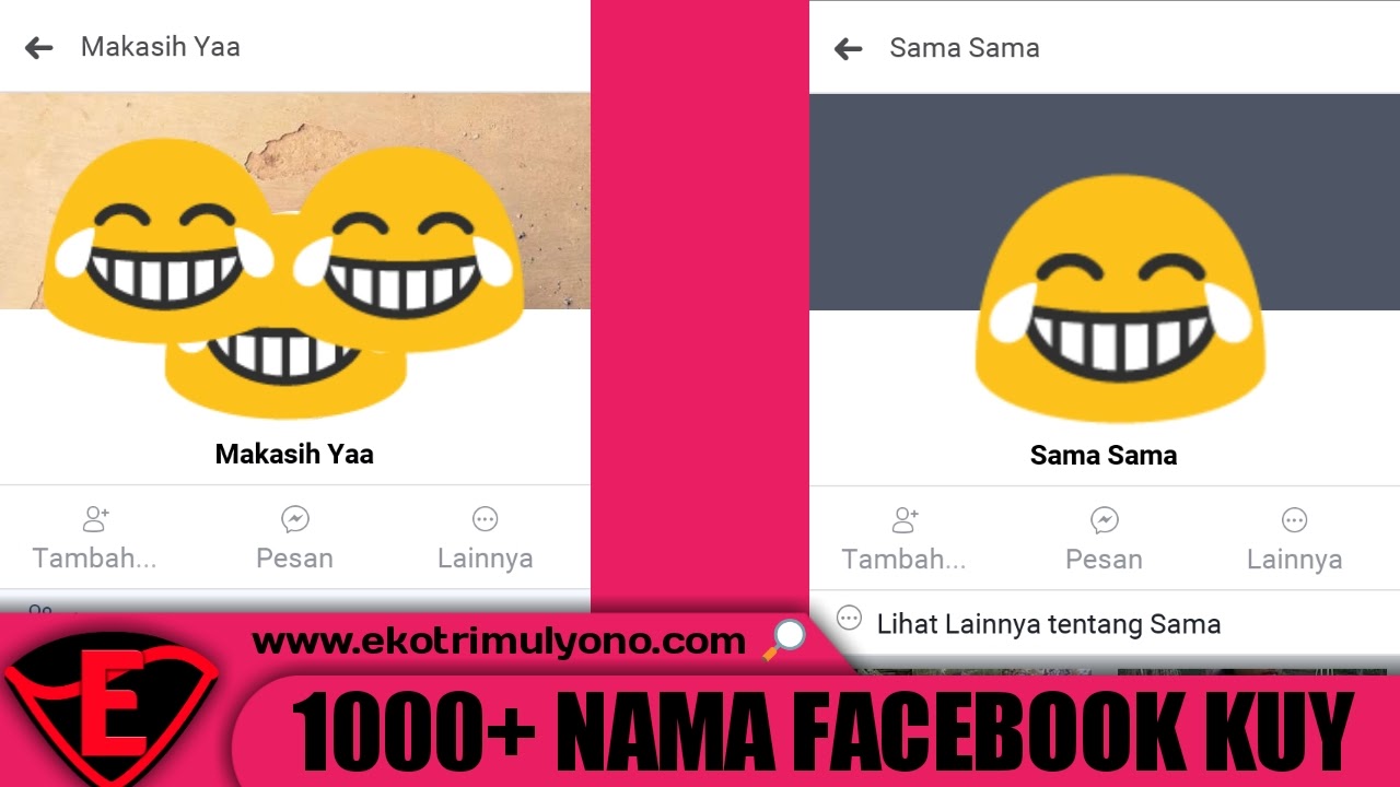 Kumpulan Nama Facebook Yang Bagus A Z 1000 Terlengkap