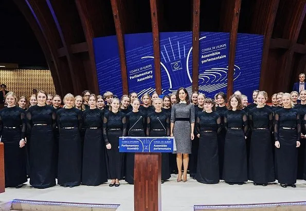 Crown Princess Mary wore Prada dress and Gianvito Rossi Pumps