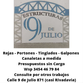 Estructuras 9 de Julio // Presupuestos sin Cargo: Wsp: 3454-46-79-84