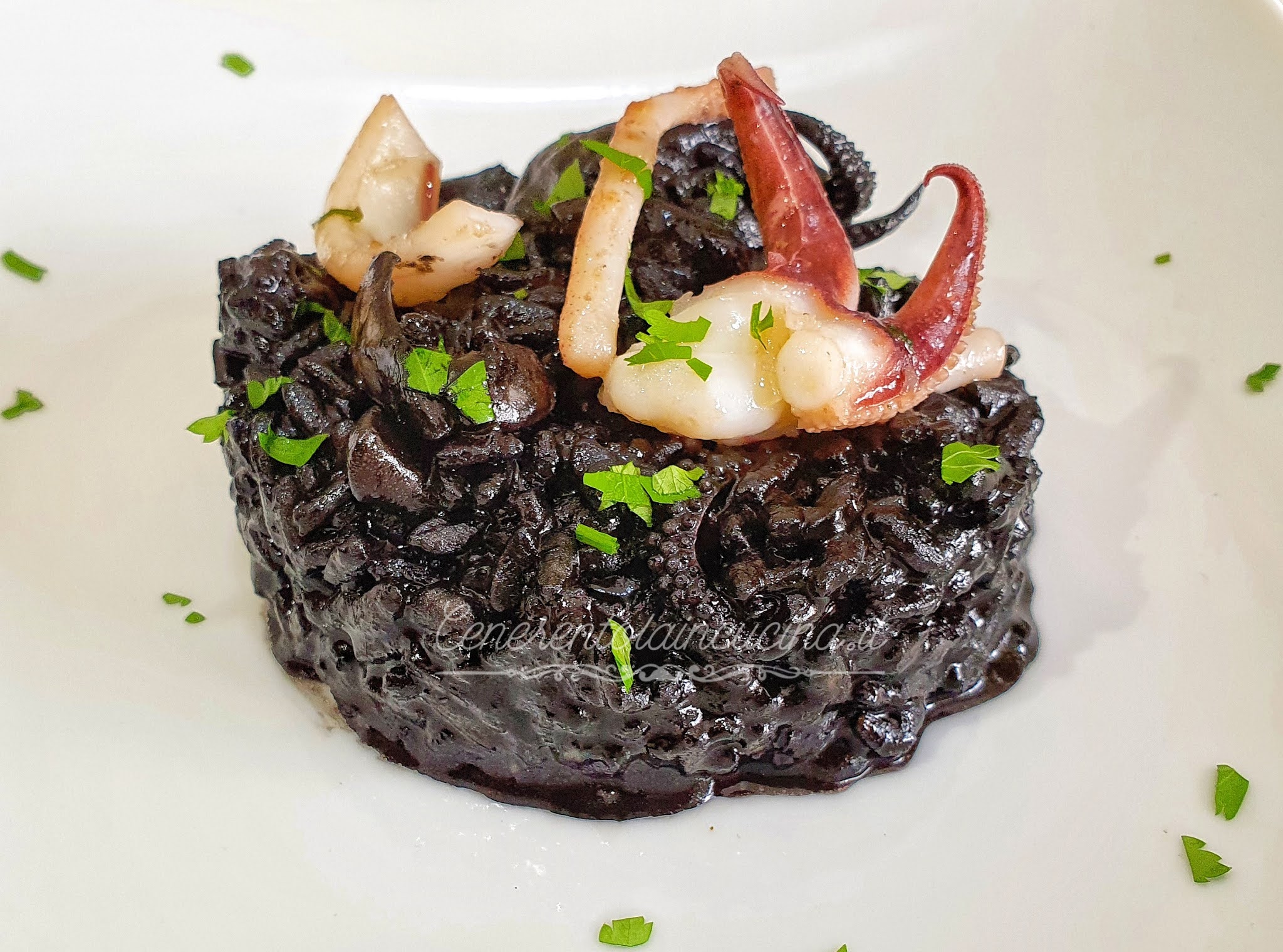 Risotto al nero di seppia.