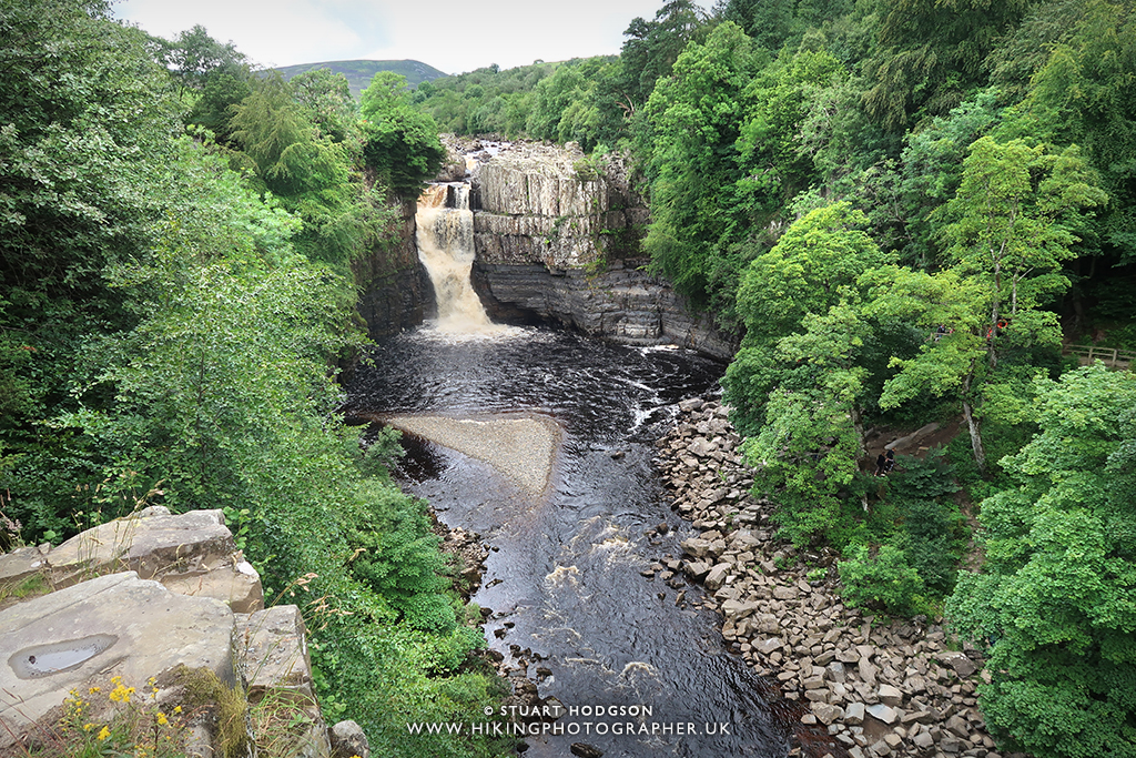 The best High Force Waterfall walk from Bowlees in Teesdale via Low
