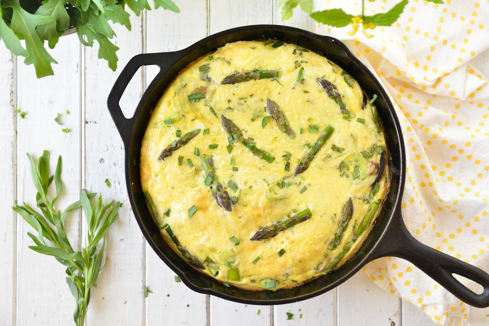 Nourishing Meals® Asparagus, Leek, and Mushroom Frittata