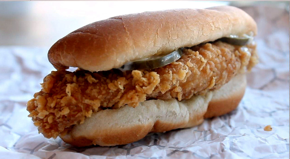 The 99 Cent Chef Cheapkate Dining Video KFC's Chicken Littles Sandwich