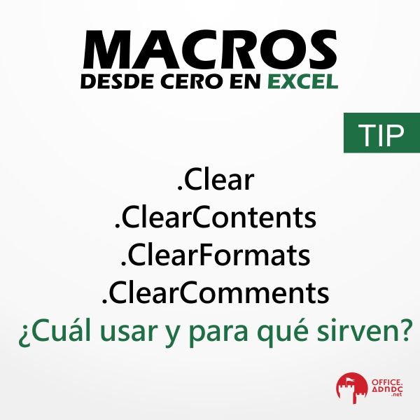 GRUPO ADNDC MÉTODOS DE LIMPIEZA PARA RANGE VBA