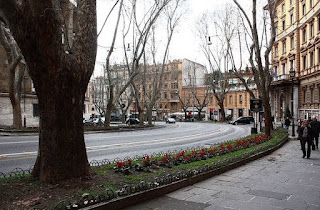 The Hotel Imperiale is situated on Via Veneto,  one of the Rome's most elegant streets