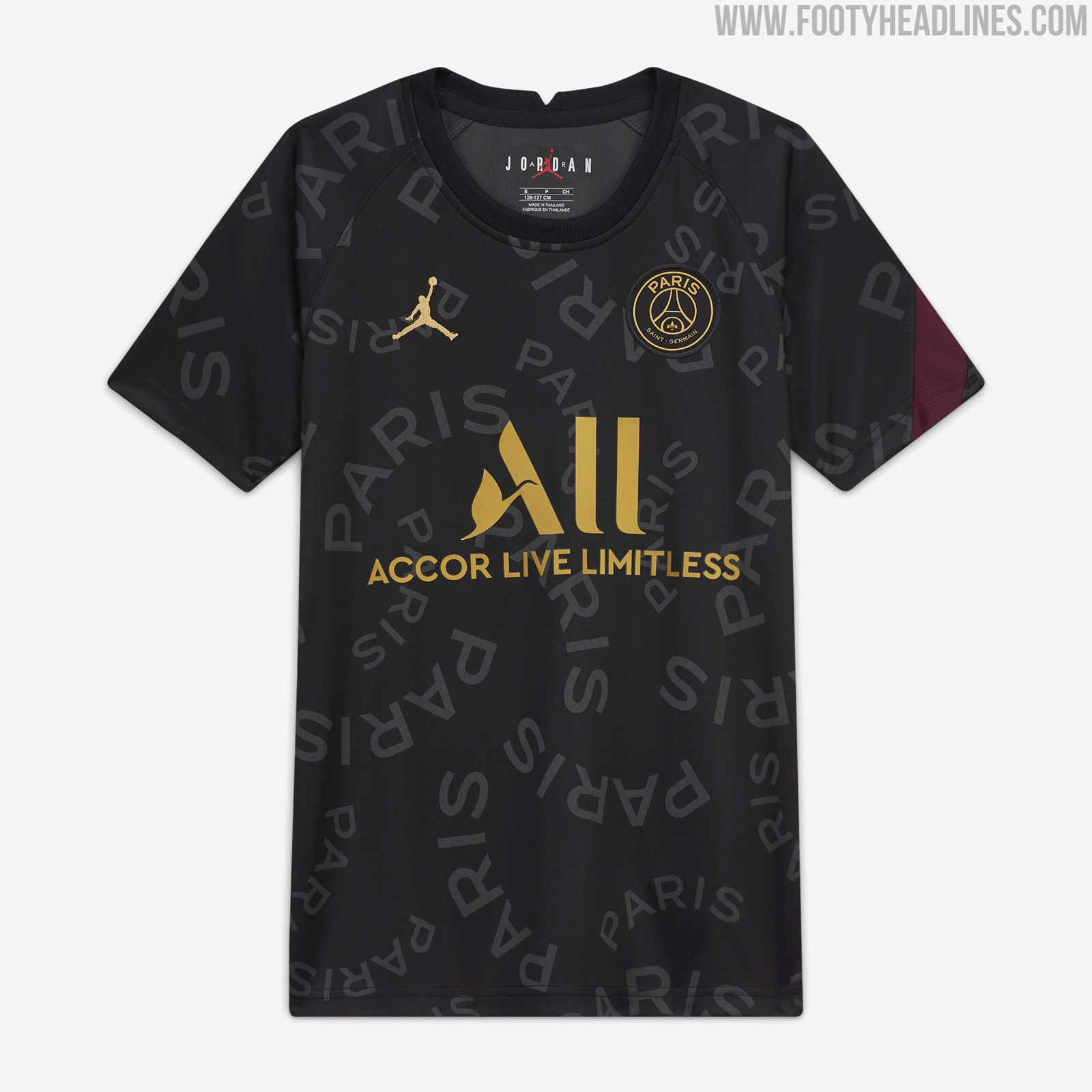 Jordan Paris SaintGermain 2021 Champions League PreMatch Shirt