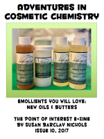 New e-zine: Emollients you will love with the oil and butter comparison charts!
