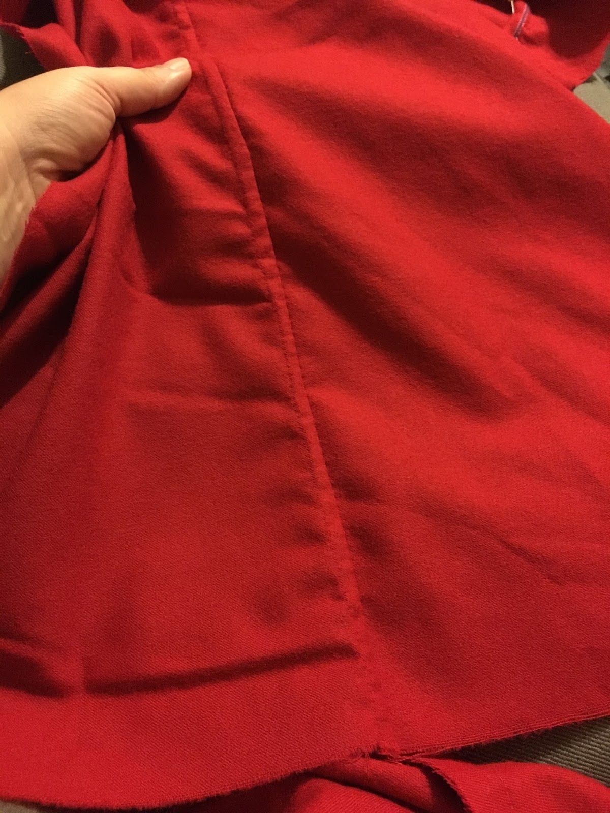 In Progress: Red Wool Cote | The Compleatly Dressed Anachronist