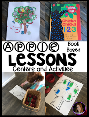 Are you looking for a fun hands-on apple themed unit that revolves around amazing stories? Then, you will love Apple Themed Unit for Preschool. This unit will not only help children learn new vocabulary it will also help them identify colors, shapes, letter and numbers, increase story comprehension, literacy and math concepts, fine-motor and gross motor skills.