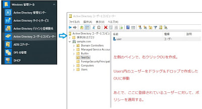 Active Directory ユーザーとコンピュータ