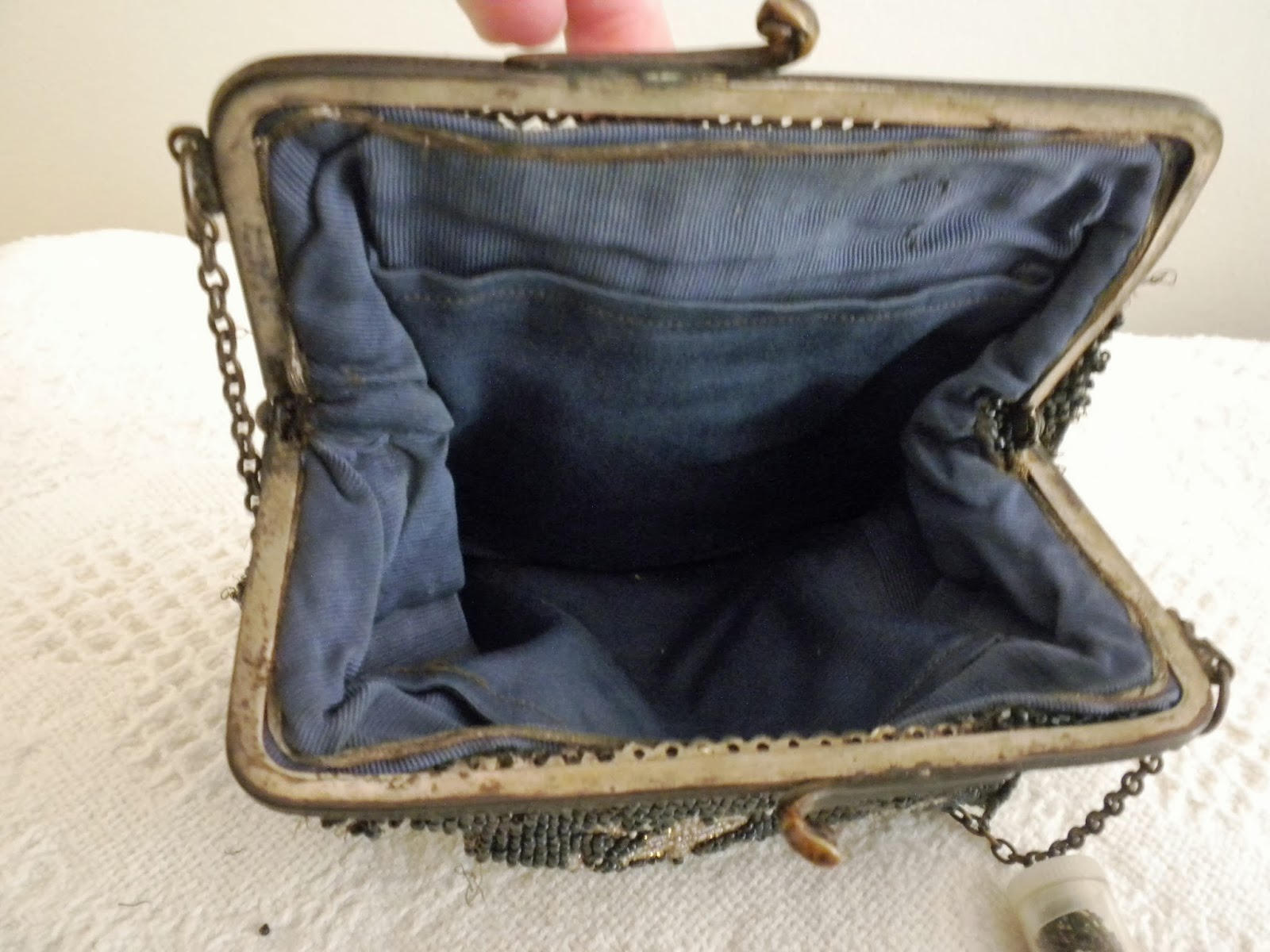 Panoply A WWIEra Beaded Purse Restoration Before & After