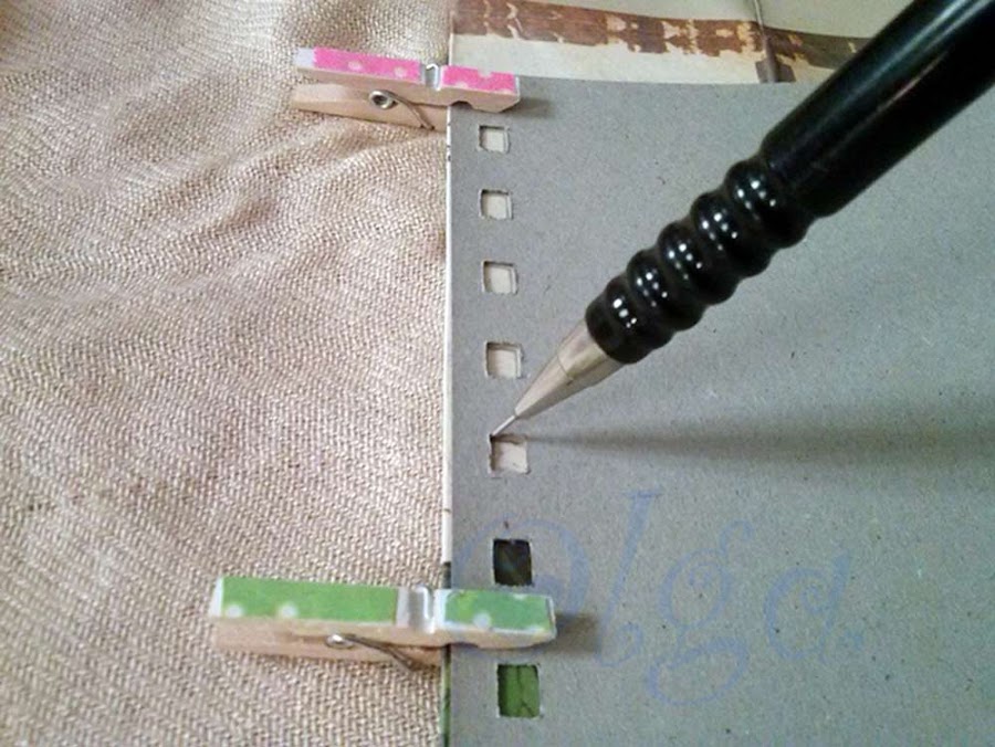 decorar libreta de espiral muelle alambre con bolsa de papel carton