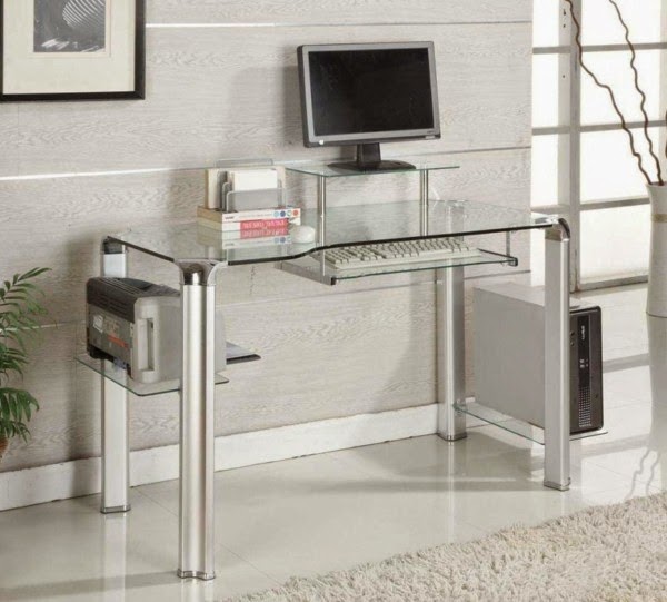 Glass writing desk – wonderful ideas!