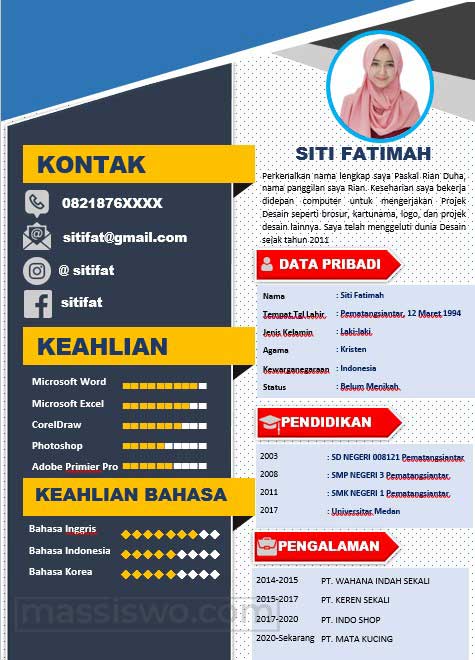 download template cv menarik word gratis download template cv menarik word gratis