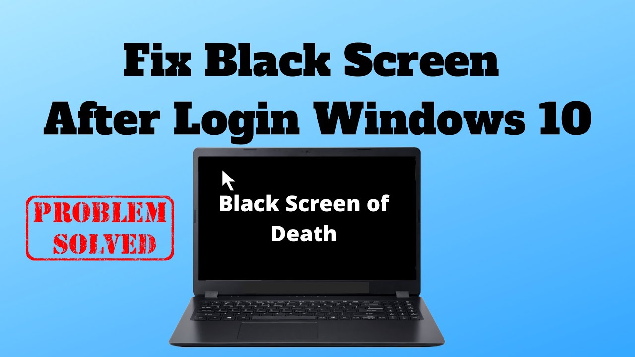windows black screen with cursor windows black screen with cursor