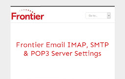 How to setup Frontier email settings on Android?