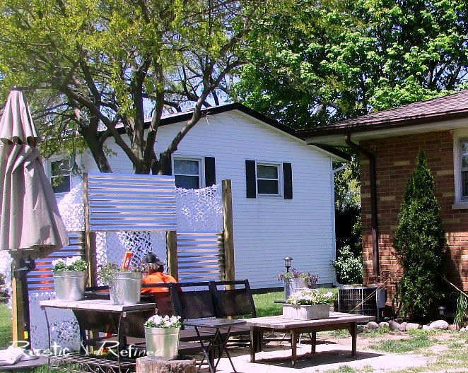 Backyard - Outdoor Living Area on a Budget
