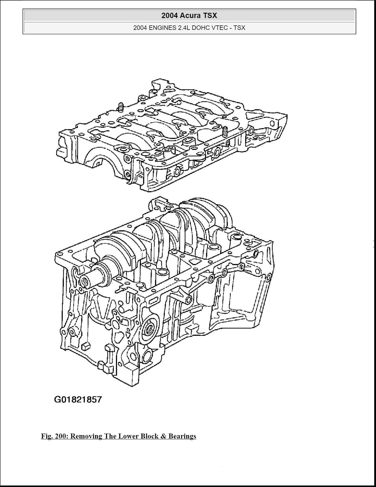 K SERIES ENGINE FREE DOWNLOAD K24A2 SERVICE MANUAL PART 1 ENGINE BLOCK