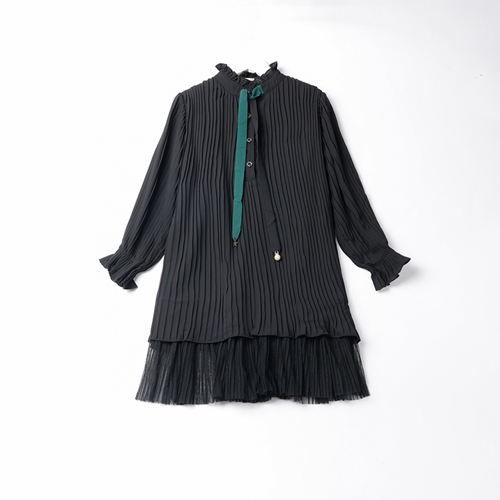 Váy Bé Gái Voan Xếp Ply Kèm Dây Vải Thắt – BCOBI 157298