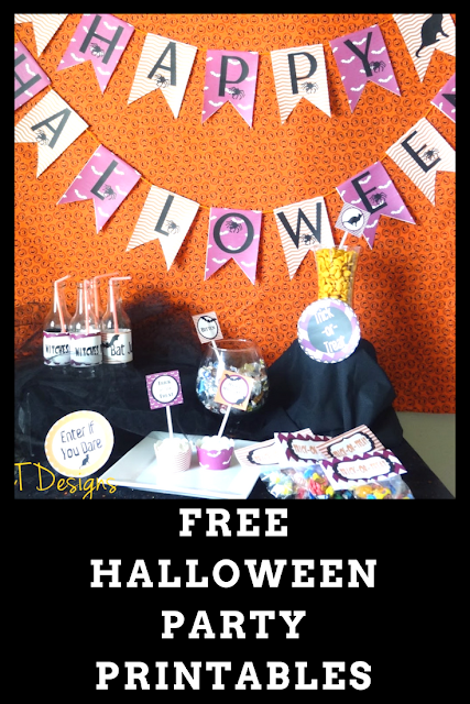 Make your Halloween party memorable with this these free halloween printables for a fun bat and cat party.  Simply download, print and start decorating.