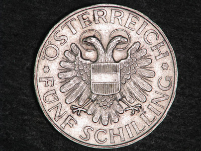 Austria 5 Schilling Silver coin