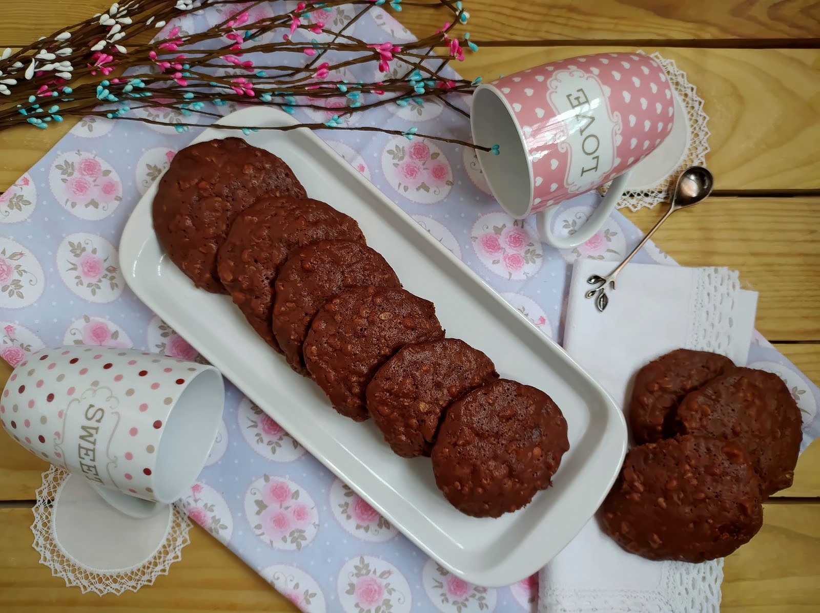 Galletas de granola y chocolate
