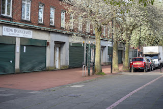 Trees outside Wreatham Place shops