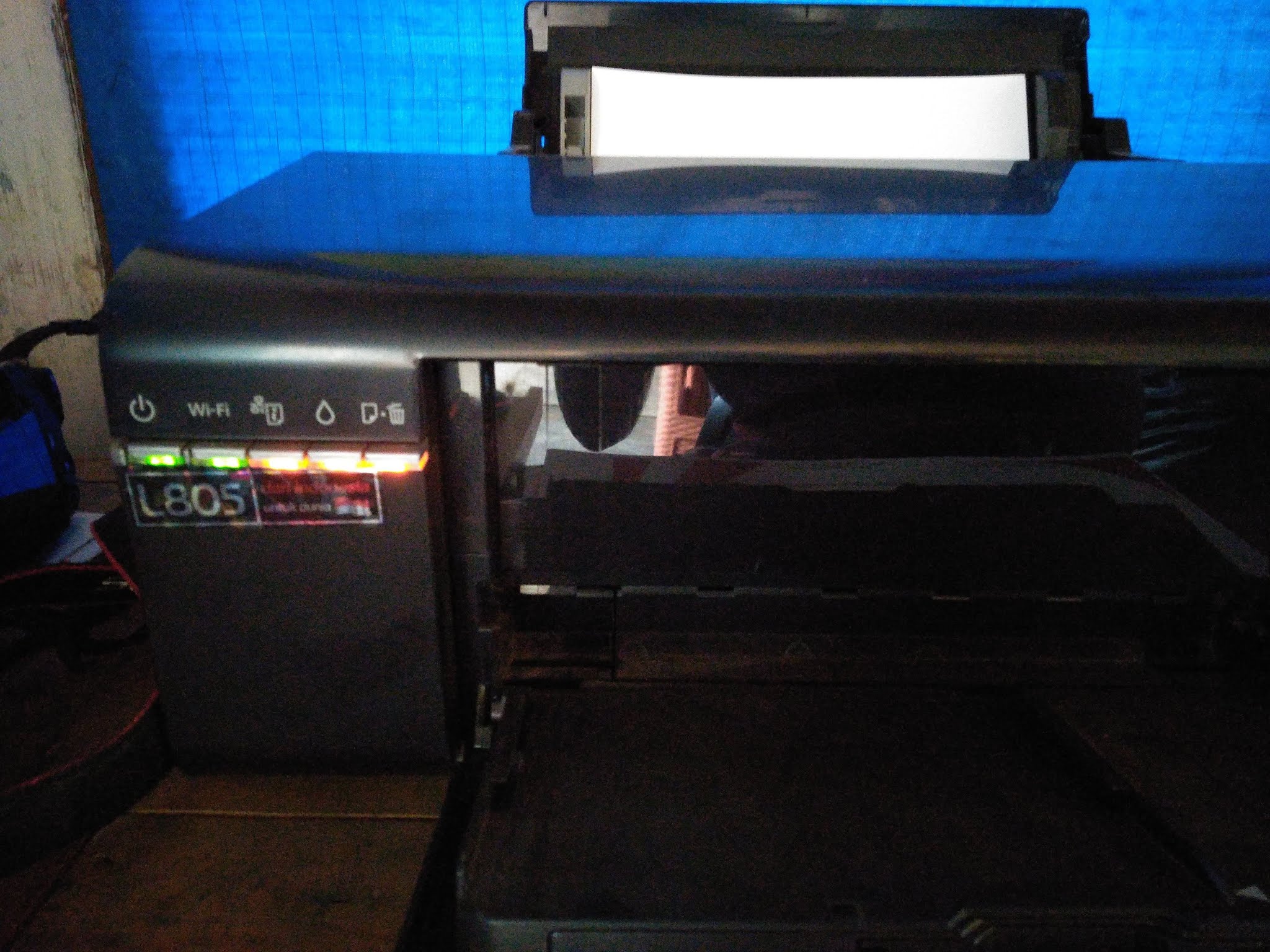 Tutorial How To Resolve Epson L805 Printer Blinking All Lights Error