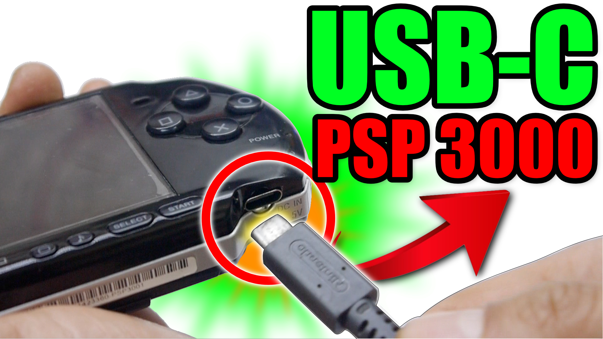 INSTALAR PUERTO DE CARGA USBC en una PSP 3000 Mundo Yakara