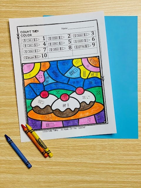 Hanukkah Subitizing Color By Number Worksheets