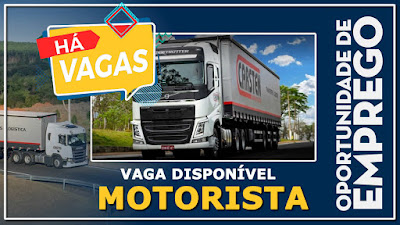 vaga para motorista truck