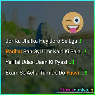 Funny Study Status In Hindi For Whatsapp With Image