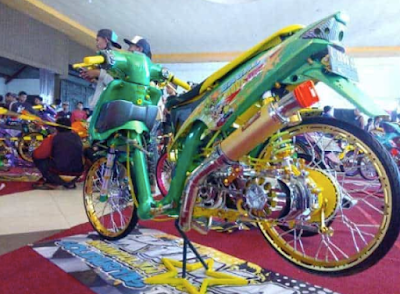 Modifikasi Motor Mio Sporty AirBrush