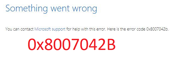 Error de actualización de Windows 10 0x8007042B