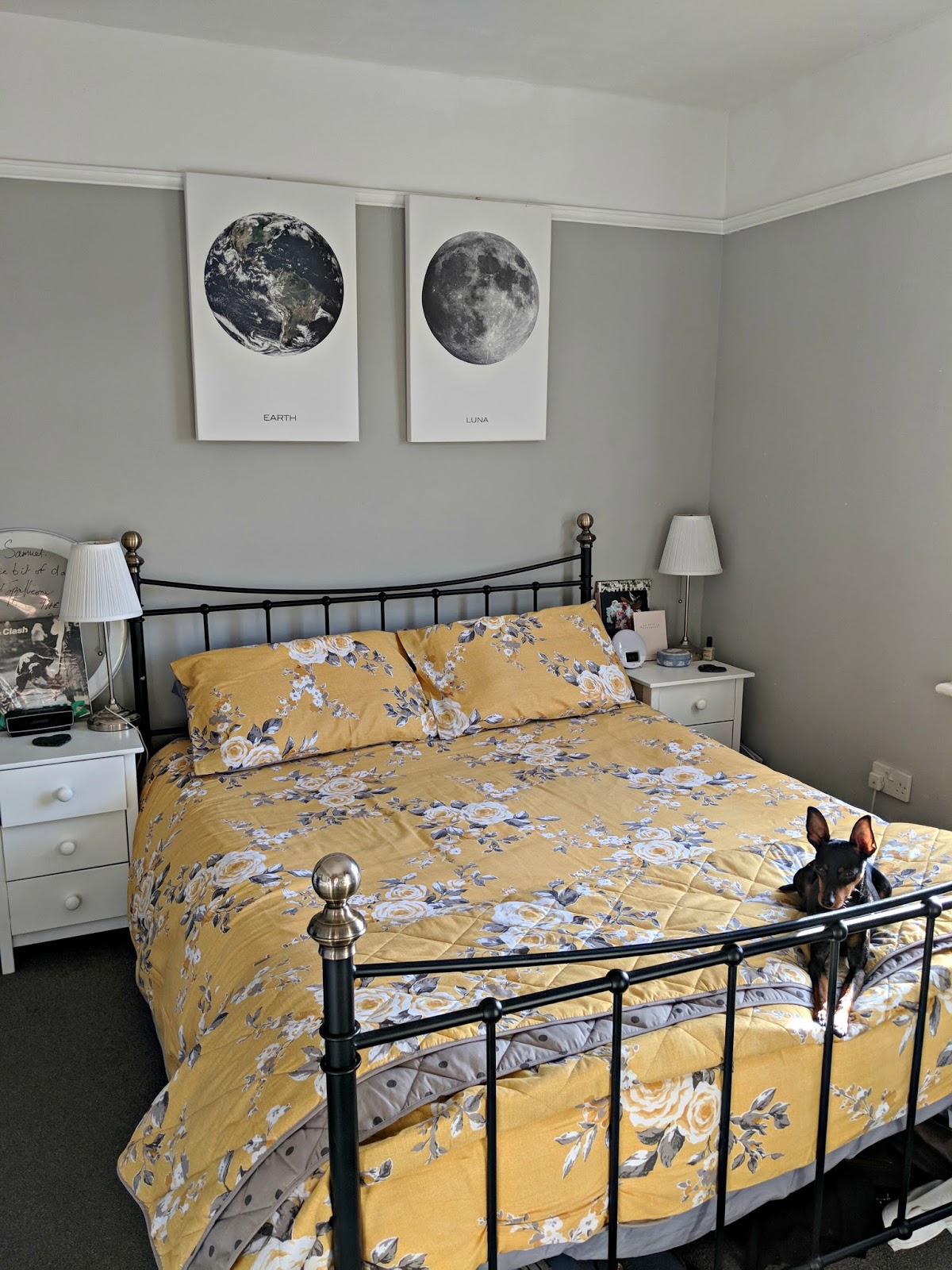 Interiors My grey & yellow bedroom Lauren Loves Blog