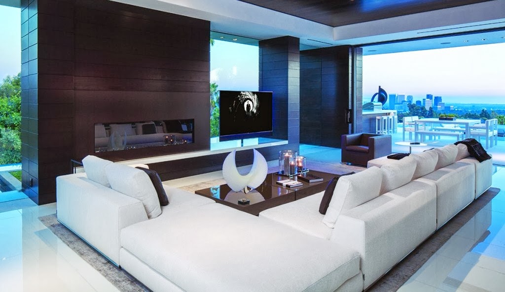 modern living room beverly hills