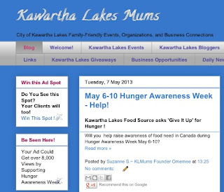 image Kawartha Lakes Mums blog screenshot blue and white