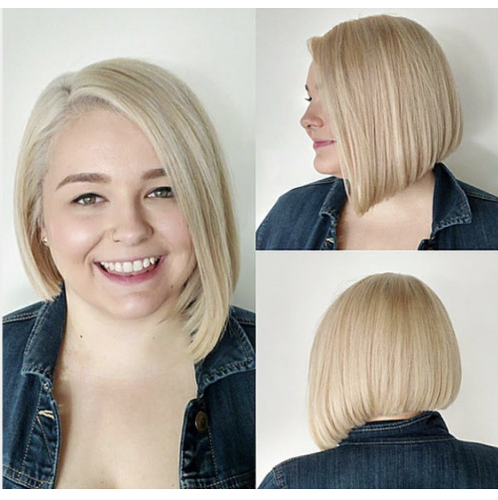 short bobs for round faces 2023