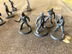The Scavengers gang from The Walking Dead: All Out War miniatures game