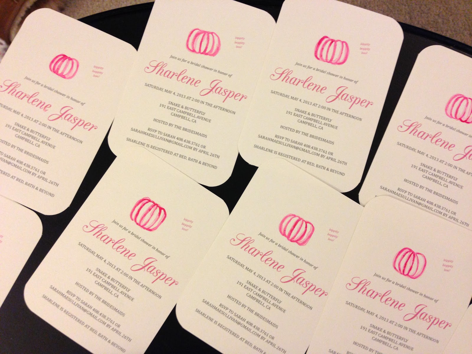 Opera Pink Labs Cinderella Themed Bridal Shower Invitations Cinderella Themed Bridal Shower Invitations