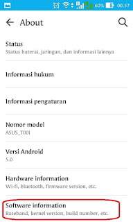 Memunculkan Opsi Pengembang pada Setelan Android