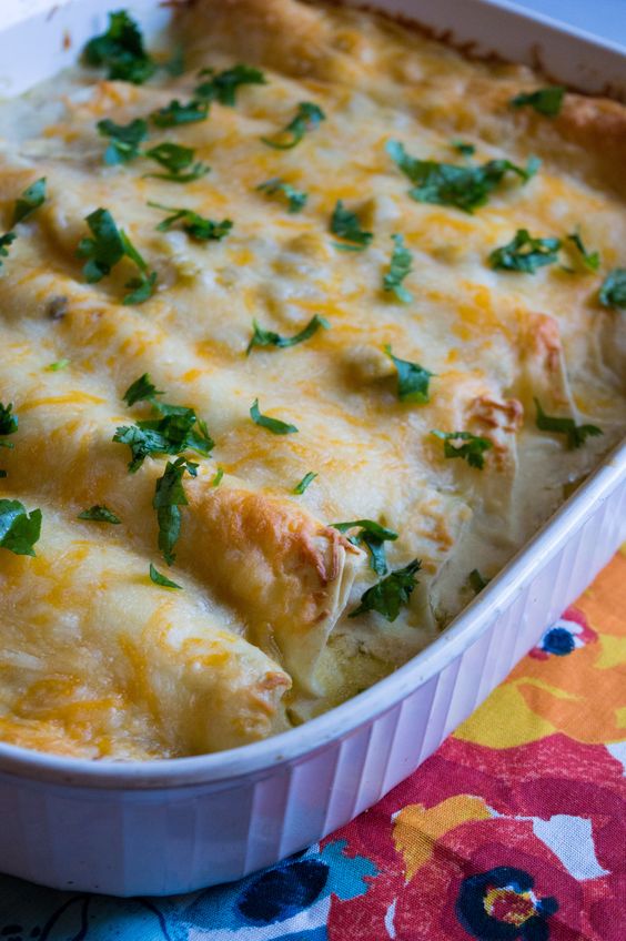 Creamy White Chicken Enchiladas The Best Healthy Herbal Teas